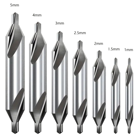 Pinolbor størrelser 1.0 - 5.0 mm.