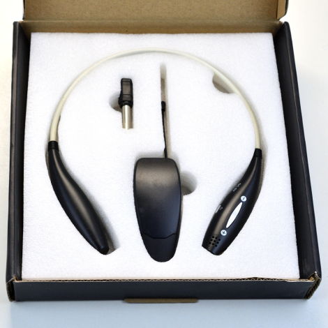 Trådløs halsmikrofon emballage