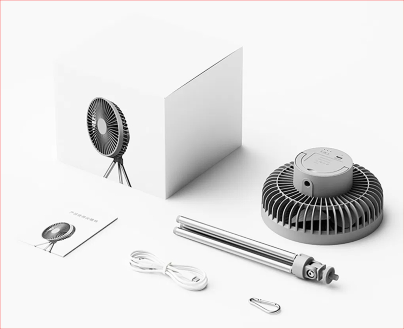 Genopladelig ventilator, indhold