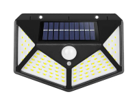 Solarlampe med sensorer, sort