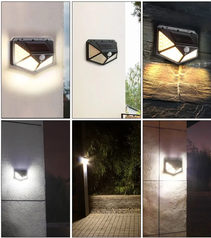 Solarlampe med sensorer, placering