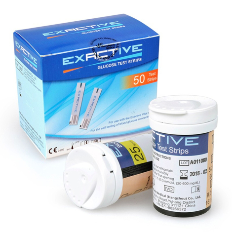 Exactive Vital Glucometer teststrimler + lancetter (50 stk)