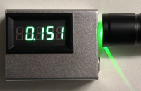 Grøn laser afgivet effekt