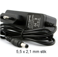 Strømforsyning 7.5V stik 5,5x2.5 mm