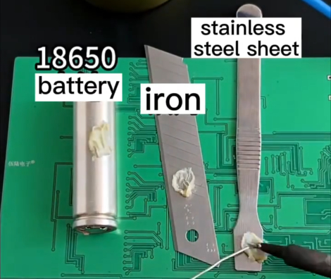 Loddepasta til stål.