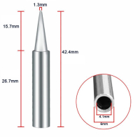 Loddekolbe spids dimensioner